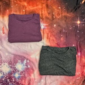 🪻 Sonoma Everyday Tee Long Sleeve Purple and Gray Bundle